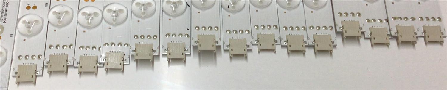 KIT DE LED'S PARA TV HISENSE (30 PIEZAS) / NUMERO DE PARTE LB7502B / HD750Y6Q52+2021022301+L / HD750Y6Q52+2021022301+R / MODELO 75" - Imagen 8