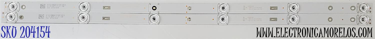 KIT DE LED'S PARA TV ACONATIC ((2 PIEZAS)) / NUMERO DE PARTE K320WDD1 / K320WDD1 A3 / 4708-K320WD-A3113N11 / 471R1P62 / K320WDD1 18C053 / L-2-B7-3 0B / MODELOS 32HS522AN / 32HS534AN
