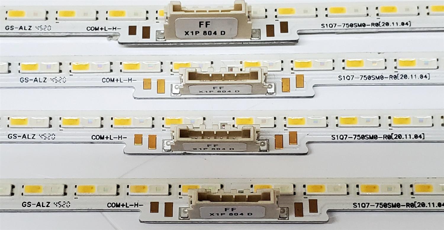 KIT DE LED'S PARA TV SAMSUNG ((4 PIEZAS)) / NUMERO DE PARTE S1Q7-750SM0-R0 / BN96-52601A / BN61-17499A / Y21 75Q70A / 48EA/BAR / BN61-17499A002 / PANEL CY-QA075FHV1H / MODELOS QN75LS03 / QN75LS03AAFXZA / QN75Q7D / QN75Q7DAAFXZA - Imagen 3