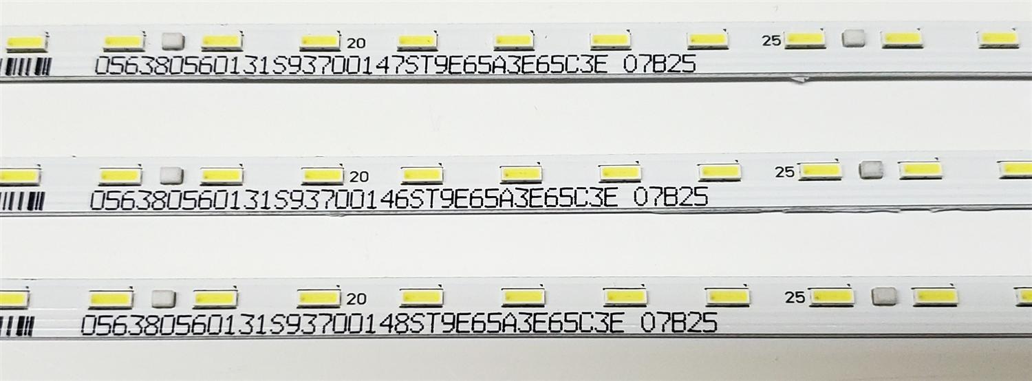 KIT DE LED'S PARA TV SONY ((3 PIEZAS)) / NUMERO DE PARTE STO750A36 / ST0750A36 / STO750A36_56LED_REV00_180731 / 734.05101.0001 / 056380560131S / V750QWME02 / MODELOS XBR-75X850G / XBR-75X850F / KD-75XG8505 / KD-75XG8596 / KD-75XF8596 - Imagen 2