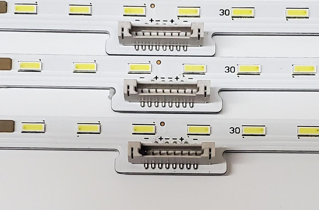 KIT DE LED'S PARA TV SONY ((3 PIEZAS)) / NUMERO DE PARTE STO750A45 / ST0750A45 / 734.05102.0001 / STO750A45_56LED_REV00_190610 / 056380560141S / PANEL V750QWME02 / MODELO XBR-75X850G / XBR75X850G - Imagen 4