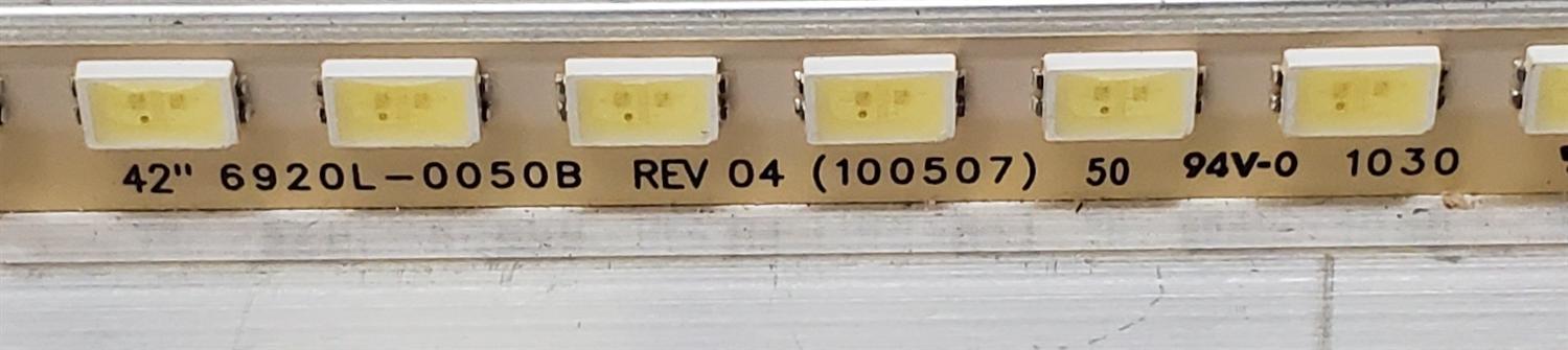 KIT DE LED'S PARA TV INSIGNIA ((4 PIEZAS)) / NUMERO DE PARTE 6920L-0050B / 6920L-0050A / 3660L-0352A 402 / 3660L-0353A 402 / 100507 / GBB09Q0A25 / PANEL LTA400HM07 / MODELO NS-40L240A13 - Imagen 4
