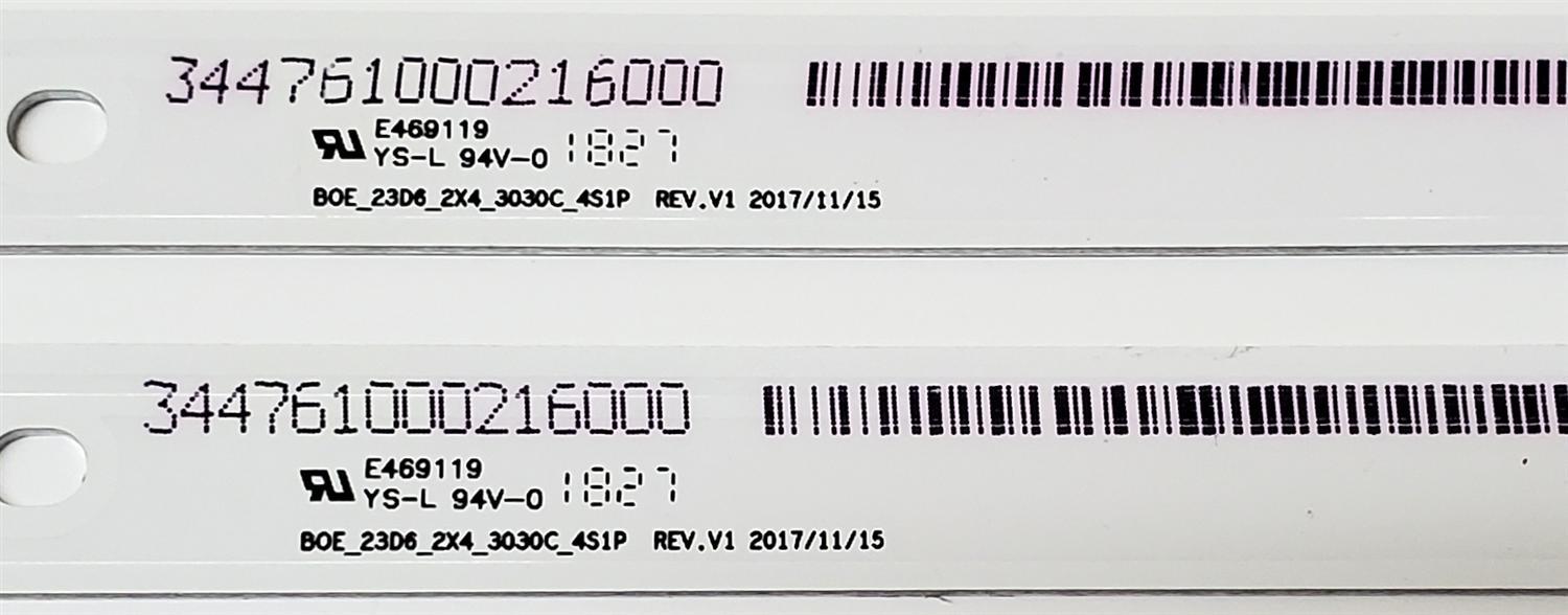 KIT DE LED'S PARA TV PHILIPS ((2 PIEZAS)) / NUMERO DE PARTE BOE_23D6_2X4_3030C_4S1P REV.V1 / 34476100021600 / BE24AVNR876 / T140MA062RRTF / PANEL BOEI236WX1 / DISPLAY HV236WH8-H00 / MODELO 24PFL3603F7 - Imagen 2