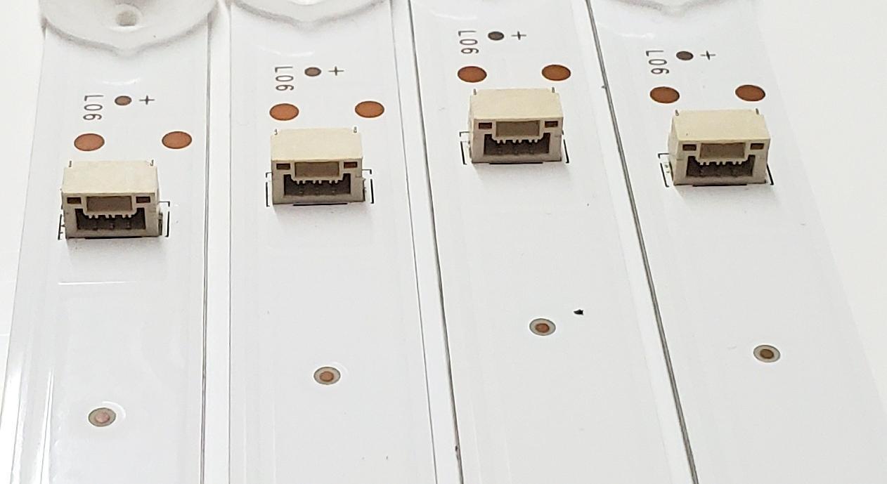 KIT DE LED'S PARA TV HKPRO ((4 PIEZAS)) / NUMERO DE PARTE JL.D550B1330-004AS-M_V02 / 4C-LB550T-JFD / YSL-L 94V-0 / PANEL ST5461D12-6 / MODELO HKP55RUHD1 - Imagen 3