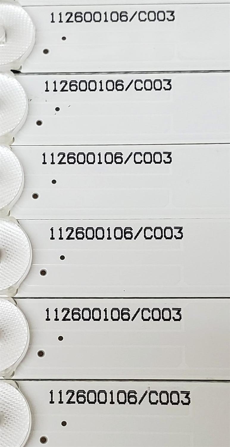 KIT DE LED'S PARA TV ELEMENT ((10 PIEZAS)) / NUMERO DE PARTE A-CNCF55D946 / 112600106/C003 / 3088TB7D423123H5008626 / BC23-M123-H-W50/20171127/29480 / PANEL T550-V35-DLED / MODELO E4SFT5517 - Imagen 3