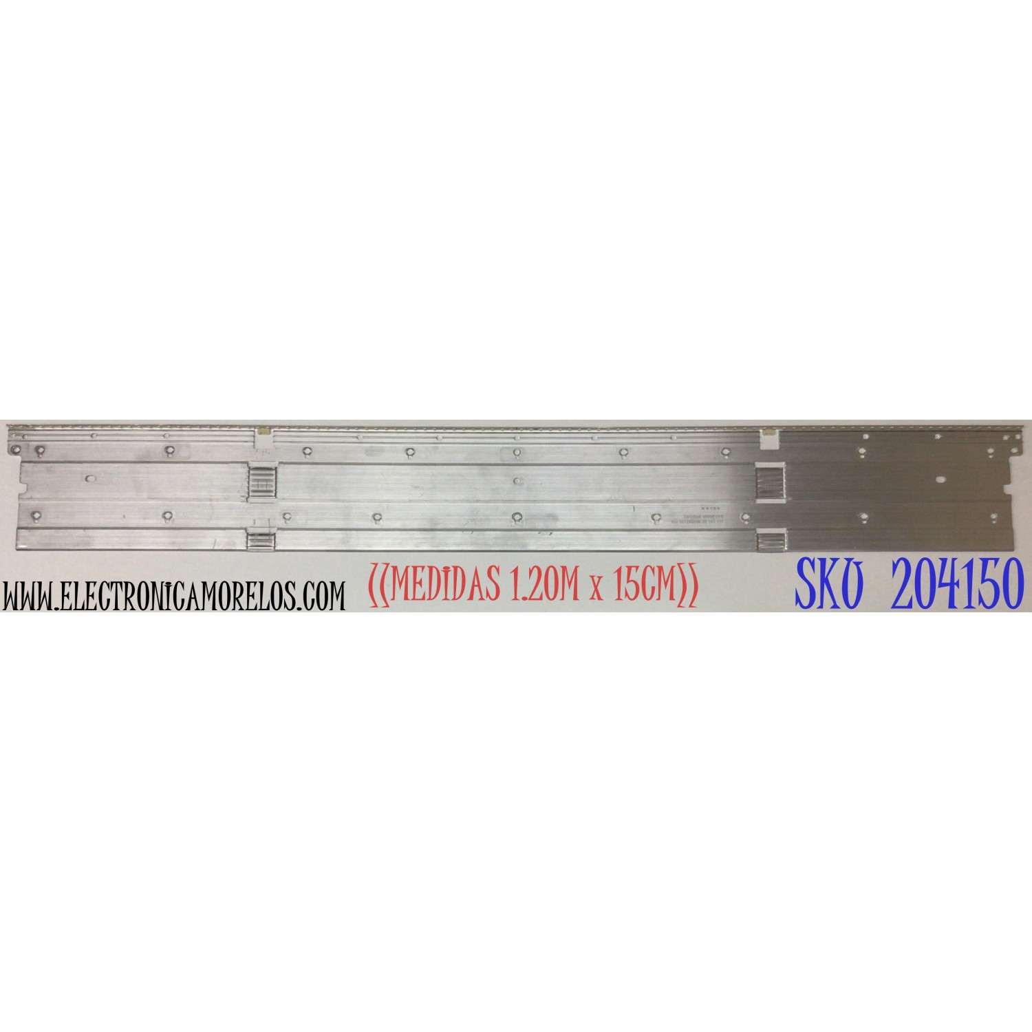 LED PARA TV SAMSUNG (1 PIEZA) / NUMERO DE PARTE BN96-48109A / STC550AZ8 / BN61-16156A / 19Y_Q60_STC550AZ8_3030F_BLUE_52EA_REV2.0_181112 BN96-48109A / E306084 / Y19 Q60 55'' / PANEL CY-RR055FGLV1H / MODELO QN55Q60RAFXZA FA01 / ((MEDIDAS 1.20M x 15CM))