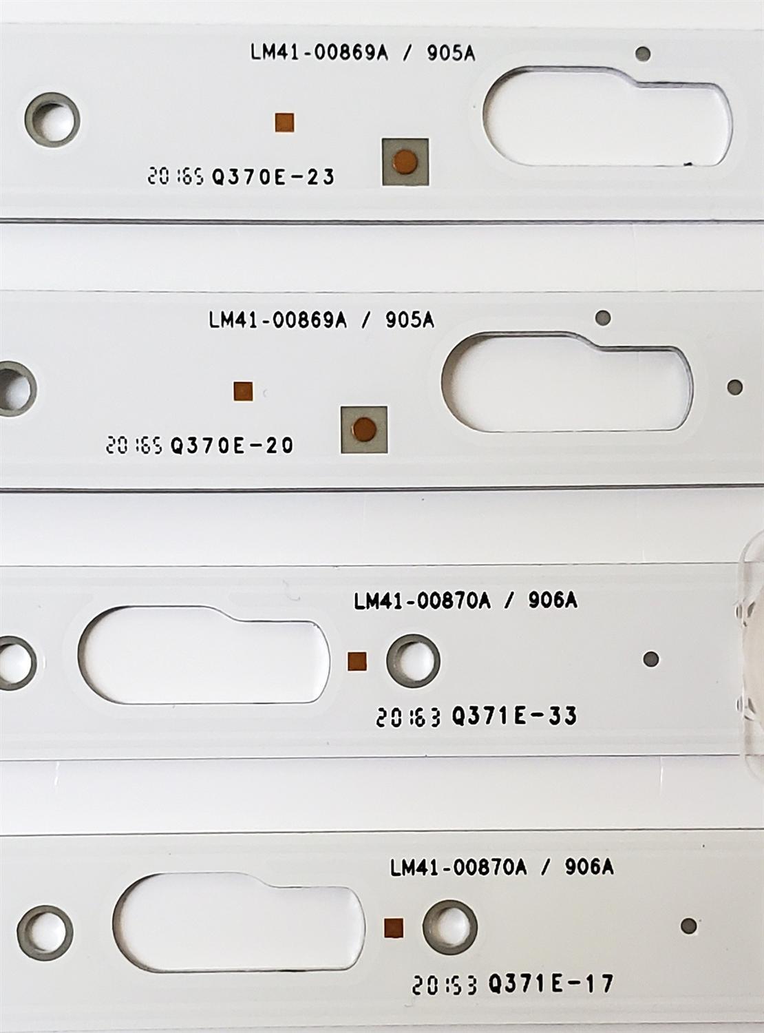 KIT DE LED'S PARA TV SAMSUNG ((6 PIEZAS)) / NUMERO DE PARTE BN96-50317A / BN96-50318A / E0_CFM_L6(1) / E0_CFM_R6(1) / R1.0_TBD-100_7pi / LM41-00869A / 905A / LM41-00870A / 906A / MODELO UN50TU8000 / UN50TU8000FXZA AB04 - Imagen 2