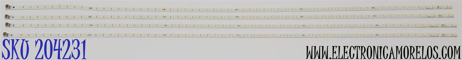 KIT DE LED'S PARA TV SONY ((4 PIEZAS)) / NUMERO DE PARTE STS550A26_60LED_REV.3_5630PKG_100830 / LJ64-02875A / LJ64-02876A / PANEL  LTY550HJ03 / MODELOS KDL-55EX720 / KDL-55EX723