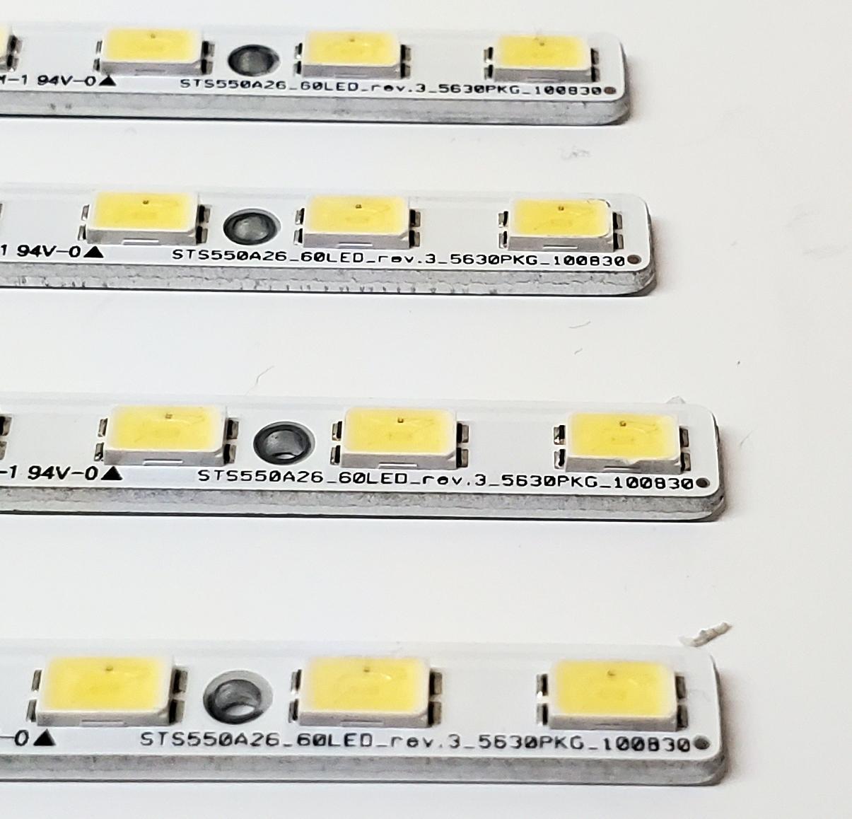 KIT DE LED'S PARA TV SONY ((4 PIEZAS)) / NUMERO DE PARTE STS550A26_60LED_REV.3_5630PKG_100830 / LJ64-02875A / LJ64-02876A / PANEL  LTY550HJ03 / MODELOS KDL-55EX720 / KDL-55EX723 - Imagen 2