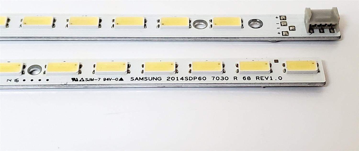 KIT DE LEDS PARA TV SHARP ORIGINAL 2 PIEZAS / NUMERO DE PARTE 5501ZZ / 5502ZZ / 2014SDP60 7030 L 68 REV1.0 / 2014SDP60 7030 R 68 REV1.0 / GA0361TPZZ / PANEL JE600D3GV2AZ / MODELO LC-60C6500U / LC-60EQ10U - Imagen 2