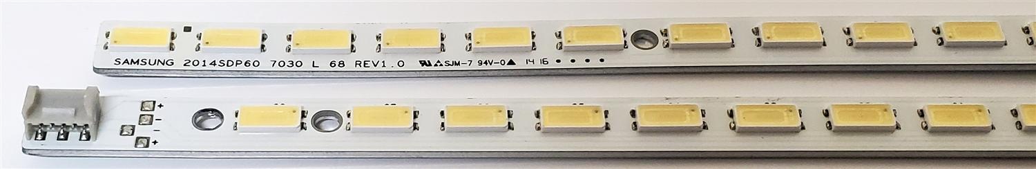 KIT DE LEDS PARA TV SHARP ORIGINAL 2 PIEZAS / NUMERO DE PARTE 5501ZZ / 5502ZZ / 2014SDP60 7030 L 68 REV1.0 / 2014SDP60 7030 R 68 REV1.0 / GA0361TPZZ / PANEL JE600D3GV2AZ / MODELO LC-60C6500U / LC-60EQ10U - Imagen 3
