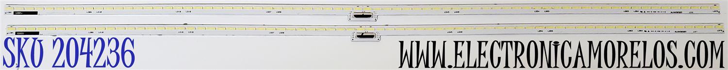 KIT DE LED'S PARA TV SONY ((2 PIEZAS)) / NUMERO DE PARTE NLAW50303 / 61.P2V01G001140527 / PANEL SYV5535 / MODELOS XBR-55X850B / XBR55X850B / XBR-55X800B / XBR55X800B