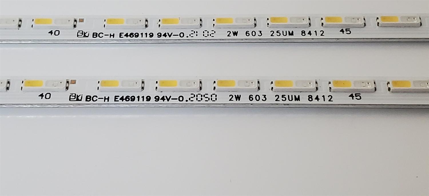 KIT DE LED'S PARA TV SAMSUNG ((2 PIEZAS)) / NUMERO DE PARTE BN96-52584A / STC550F95 / Q60/70A / Q60/70A_STC550F95_7020_2IN1_66LEDs_REV1.0_200922 / 52584A / PANEL CY-QA055FGLV6H / MODELOS QN55Q70AAFXZA / QN55Q6DAAFXZA / QN55Q60AAFXZA / QN55LS03BAFXZA - Imagen 3