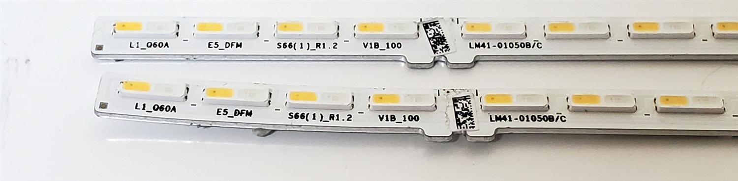 KIT DE LED'S  PARA TV SAMSUNG ((2 PIEZAS)) / NUMERO DE PARTE BN96-52584A / LM41-01050B / BN61-17492A / L1_Q60A E5_DFM S66(1)_R1.2 V1B_100 LM41-01050B/C / PANEL CY-SA043HGEY1V / DISPLAY HV430QUB-F1B / MODELOS QN55Q6D / QN55Q60 / QN55LS03 - Imagen 3