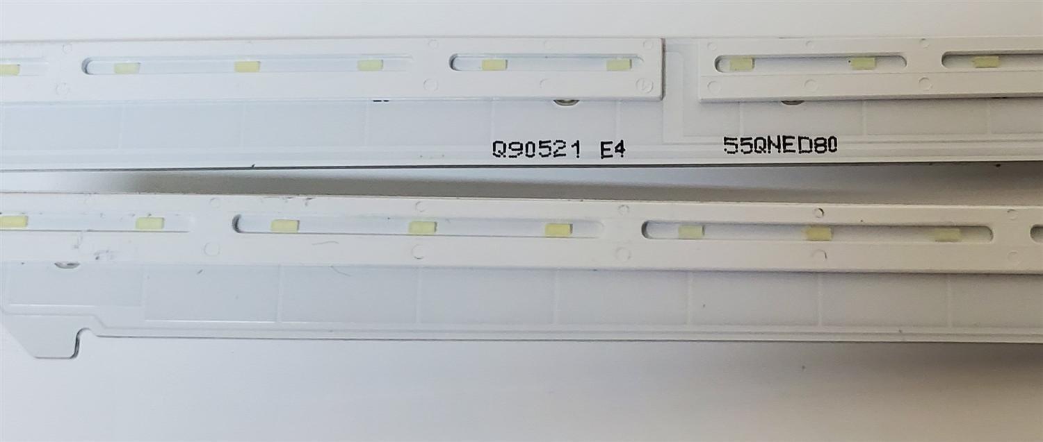 KIT DE LED'S PARA TV LG ((2 PIEZAS)) / NUMERO DE PARTE LC55490304A / LC55490305A / SSC_HS_HC550EQH-ABGA1_66LED_R_REV02_210819 / SSC_HS_HC550EQH-ABGA1_66LED_L_REV02_210819 / MODELO 55QNED80 - Imagen 2