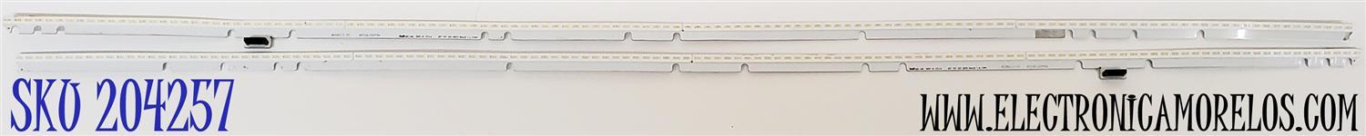 KIT DE LED'S PARA TV LG ((2 PIEZAS)) / NUMERO DE PARTE 6916L-2879A / 6916-2873A / V17 AS1 2873 REV1.0 1 L-TYPE / V17 AS1 2879 REV1.0 1 R-TYPE / 6916L2879A / 69162873A / PANEL LC650EQF-DKM1 / LC650EQF (DK)(M1) / MODELOS 65SJ8500 / 65SJ850T