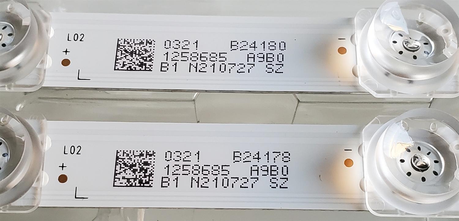 KIT DE LED'S ((NUEVOS)) PARA TV HISENSE ((2 PIEZAS)) / NUMERO DE PARTE JL.D425C1330-003AS / JL.D425C1330-003AS-M_V03 / 20200322 / 43X1-2*12-20200322 / 20200322 / PANEL JHD425X1F52-T0L1K1 / MODELO 43H4000GM - Imagen 4