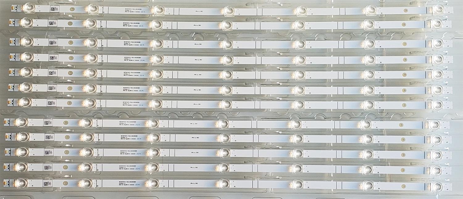 KIT DE LED'S ((NUEVOS)) PARA TV HISENSE ((12 PIEZAS)) / NUMERO DE PARTE LB7502J V1 / HD750Y1U72-T0LG+2023012901 / 1310084S00 / PANEL HD750Y1U72-T0L2 / MODELO 75A65K - Imagen 5