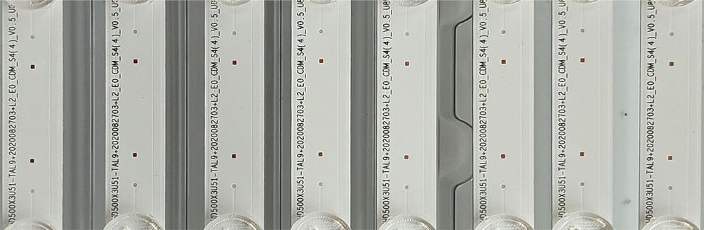 KIT DE LED´S (( NUEVOS )) PARA TV HISENSE (( 8 PZ )) NUMERO DE PARTE SH50D16-ZC42AG-06 / 303SH500007 / HD500X3U51-TAL9+2020082703+L2_E0_CDM_S4(4)_V0.5_U8R / PANEL JHD500X3U51-T0L8\S0\GM\ROH / MODELO 50U6G - Imagen 2