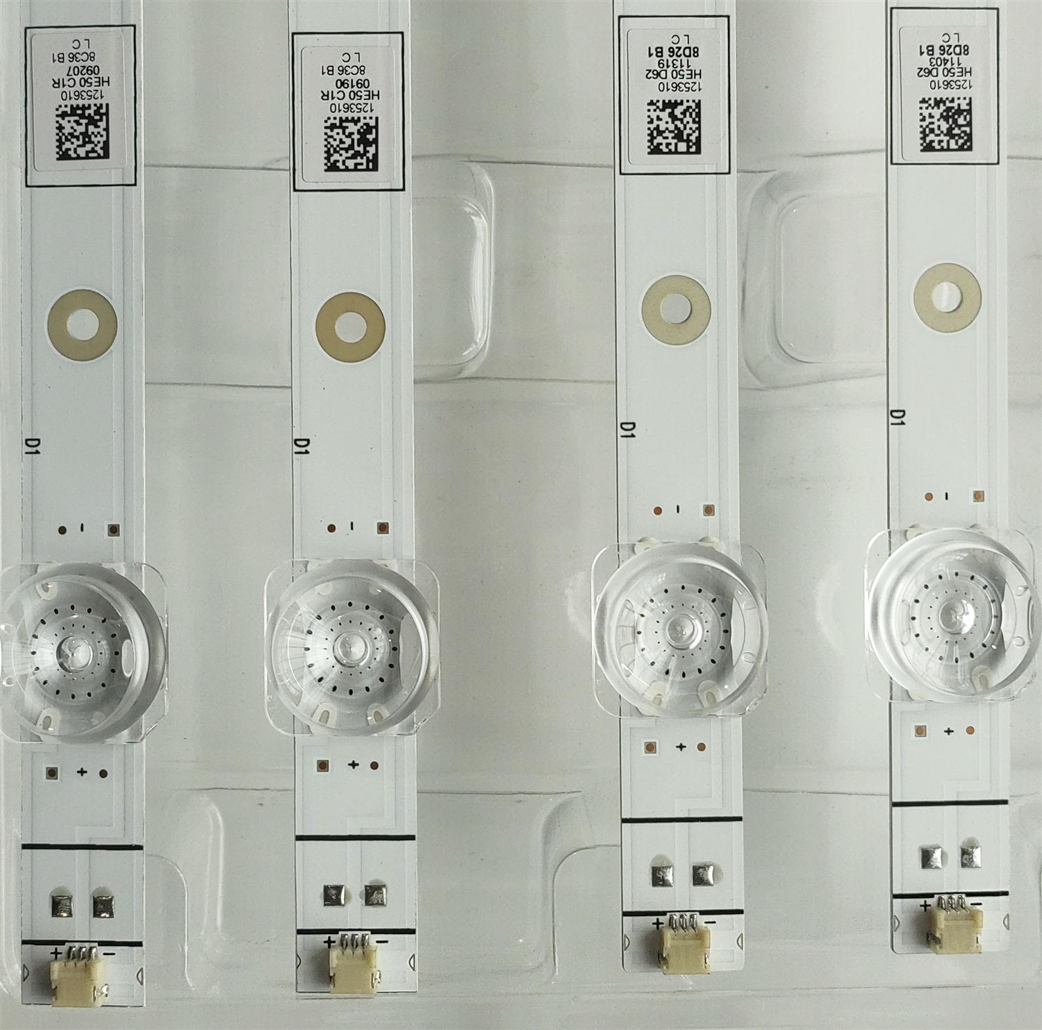 KIT DE LED´S (( NUEVOS )) PARA TV HISENSE (( 4 PZ )) NUMERO DE PARTE LB5009R V.0 / HD500Y1U91-T0L2+2021030801 / 1253610 / HE50D62 11200 / PANEL HD500Y1U91-T0L2\GM\CKD3A\ROH / MODELOS 50R6G / 50R6E4 / 50A6H / 50A6GV - Imagen 3