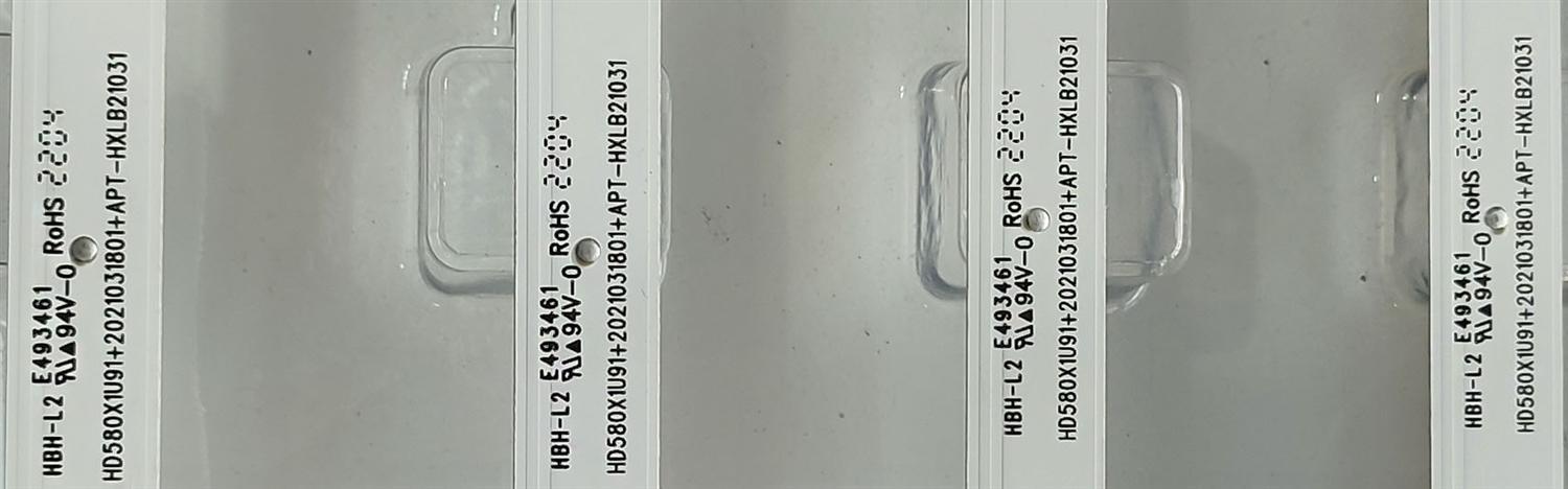 KIT DE LED´S (( NUEVOS )) PARA TV HISENSE (( 4 PZ )) NUMERO DE PARTE HXLB21031 / HD580X1U91+2021031801+APT-HXLB21031 / 220220A 06899 B1 1219155 / PANEL HD500Y1U51-T0L2\S0\GM\MCKD3AA\ROH / MODELOS 50A6G / 50A6GX3 / 50A6GX / 50C350KU - Imagen 4