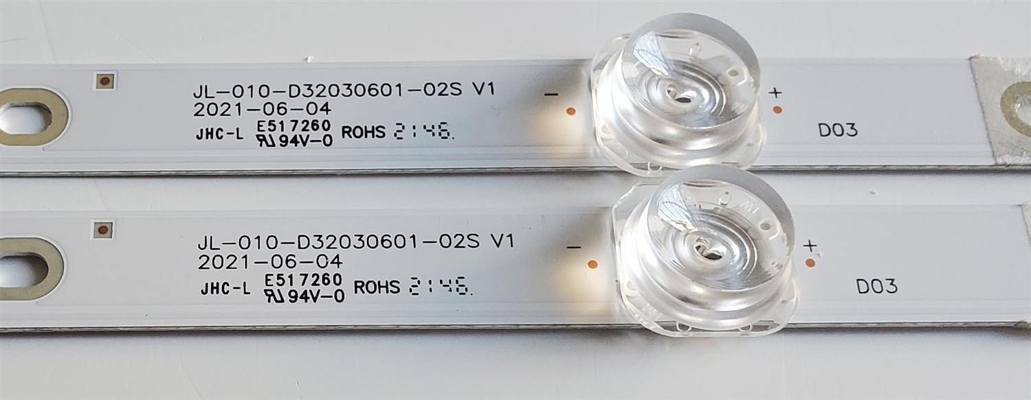 KIT DE LED'S PARA TV WINIA ((2 PIEZAS)) / NUMERO DE PARTE JL-010-D32030601-02S V1 / AE03032N060211 / Y170L05H / J211121S232856 / DISPLAY PT320AT02-2 / MODELO L32B9000QN - Imagen 4