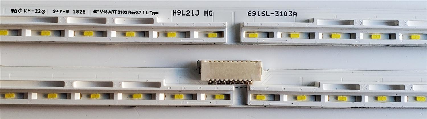 KIT DE LED'S PARA TV LG ((2 PIEZAS)) / NUMERO DE PARTE 6916L-3103A / 6916L-3104A / 6922L-0241A / PANEL LC49EQG (FL)(M3) / MODELO 49SK8000PUA - Imagen 4