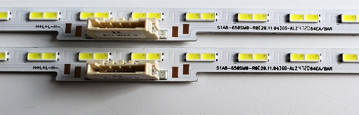 KIT DE LED'S PARA TV SAMSUNG ((2 PIEZAS)) / NUMERO DE PARTE S1A8-650SM0-R0 / BN61-17479B / BN61-17479B-002 / PANEL CY-SA065HGSV2H / MODELO UN65AU8000 / UN65AU8000FXZA - Imagen 3