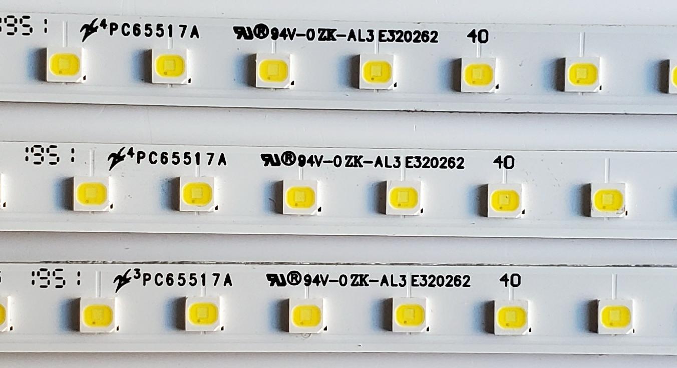 KIT DE LED'S PARA TV SAMSUNG ((3 PIEZAS)) / NUMERO DE PARTE 46078A / BN96-46078A / STS750A26 / NU7100 STS750A26_3030F_30S*2P__REV1.0_171227 / 46078A / PC65517A / PANEL CY-NN075 / MODELOS UN75RU71 / UN75NU72 / HG75EJ690 / MAS MODELOS EN DESCRIPCIÓN - Imagen 4