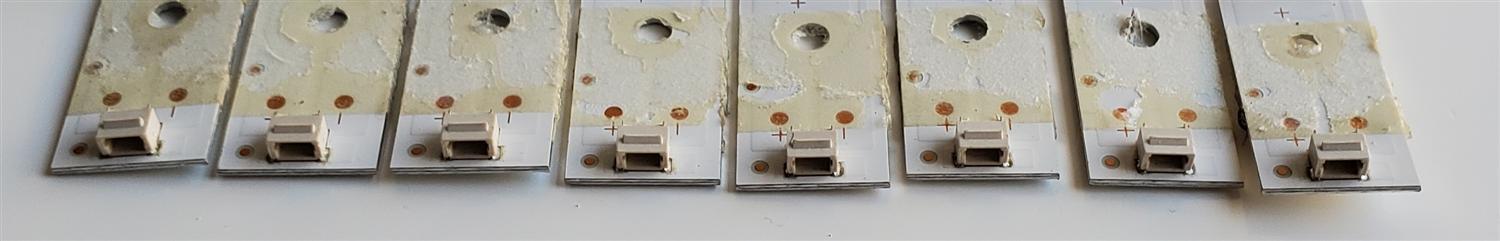KIT DE LED'S PARA TV POLAROID ((8 PIEZAS)) / NUMERO DE PARTE JL.D50051330-170DS-M_V01 / 19AF430 / D200311 / 203-011-0069H / T301 / PANEL CC495PU1L01 / DISPLAY V500DJ6-QE1 / MODELOS 50T7U / WT50U7 - Imagen 4