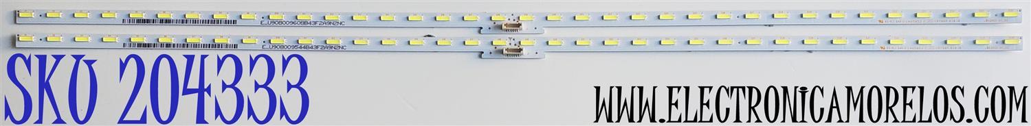 KIT DE LED'S PARA TV SONY ((2 PIEZAS)) / NUMERO DE PARTE LB43055 / LB43055 V0_00 / 19798A / E465853 / PANEL YS9F043HNO01 / MODELOS XBR-43X800H / XBR43X800H