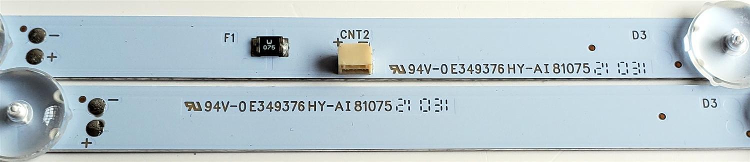 KIT DE LED'S PARA TV SAMSUNG ((2 PIEZAS)) / NUMERO DE PARTE TAN32044S / TAN32044S V1_02 / TAN32044S V0_02 / 94V-0 E349376 HY-AI 81075 / 09810108SH01 / 09810108SH02 / MODELOS UN32M4500 / UN32M4500BFXZA / UN32M4500BFXZC - Imagen 3