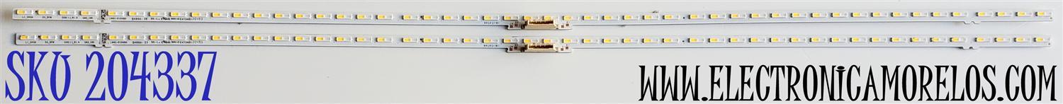 KIT DE LED'S PARA TV SAMSUNG ((2 PIEZAS)) / NUMERO DE PARTE BN96-52593A / LM41-01048A / BN9652593A / E4734858 / L1_Q60A  / L1_Q60A D3_DFM S50(1)_R1.0 UA5_100 / BN9652593A / MODELO QE43Q60AW / QN43Q60 / QN43Q60AAF / HG43Q60AANFXZA