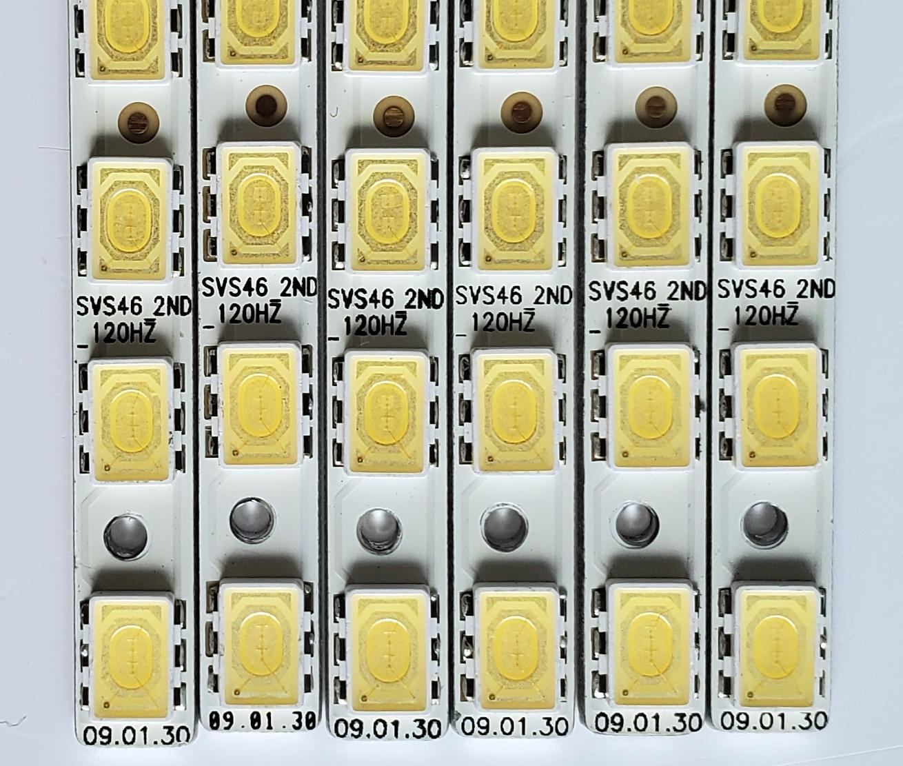 KIT DE LED'S PARA TV SAMSUNG ((6 PIEZAS)) / NUMERO DE PARTE SVS46_2ND_120HZ / SVS46 2ND 120HZ / PANEL'S LTA460HF07 / LTF460HF08 / MODELO UE46B6000VW / UN46B6000 / UN46B6000VFXZA / NS-46E560A11 - Imagen 3