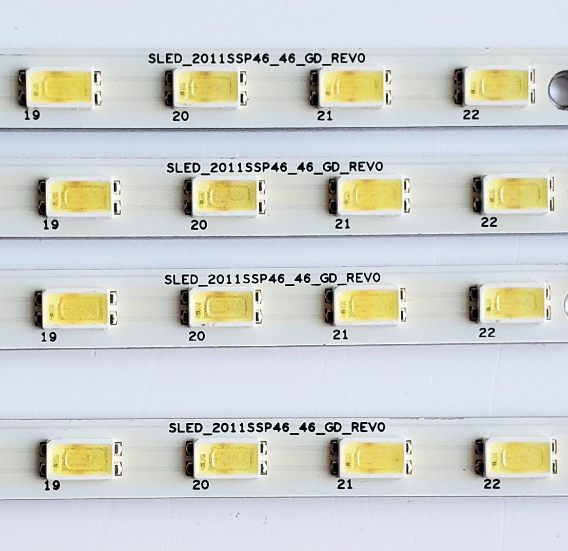 KIT DE LED'S PARA TV SHARP ((4 PIEZAS)) / NUMERO DE PARTE SLED-2011SSP46-46-GD_REV0 / SLED-2011SSP46-46-GD / 2011SSP46 / PANEL LK460D3GW80Z / MODELO LC-46LE830U - Imagen 6