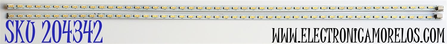 KIT DE LED'S PARA TV INSIGNIA ((2 PIEZAS)) / NUMERO DE PARTE 015B8000-A37-001-6840 / V-6840-A37-20 / QMCYZU3B0 / PANEL'S TPT460H1-HM01 REV:C1B / TPT460H1-HM01 REV:C1A / MODELOS FVM4612 / E461-A1 / NS-46E340A13