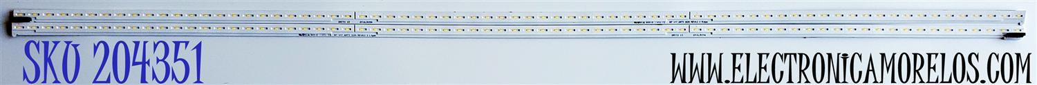 KIT DE LED'S PARA TV LG ((2 PIEZAS)) / NUMERO DE PARTE 6916L-3028A / 6916L-3029A / V17 ART3 3029 REV0.2 2 L-TYPE / 65" V17 ART3 3028 REV0.2 2 R-TYPE / 6916L3029A / PANEL LC650EGE (FK)(M1) / LC650EGE (FK)(M5) / MODELO 65UJ7700-UA / 65UJ7700-UA.BUSYLJR