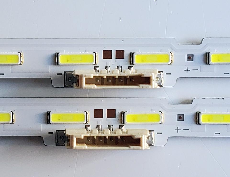 KIT DE LED'S PARA TV SAMSUNG ((2 PIEZAS)) NUMERO DE PARTE BN96-46032A / LM41-00610A / BN9646032A / L1_NU7.4/7.5_F5_CEM_S54(1)_R1.3_S1C_100_LM41-00610A / PANEL CY-NN065H / MODELOS UN65NU / UE65NU / UE65RU / UA65RU / UN65RU / MAS MODELOS EN DESCRIPCIÓN - Imagen 3