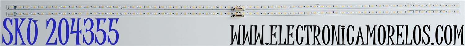 KIT DE LED'S PARA TV SAMSUNG ((2 PIEZAS)) / NUMERO DE PARTE BN96-50385A / 50385A / L1_Q7060T_F5_DUM_S62(1)_R1.3_TC9_100_LM41-00859A / L1_Q7060T_F5_DUM_S62(1)_R1.2_TBC_100_LM41-00859A / LM41-00859A / MODELOS QN65Q7DTAFXZA FF02 / QN65LS03TAFXZA AA01
