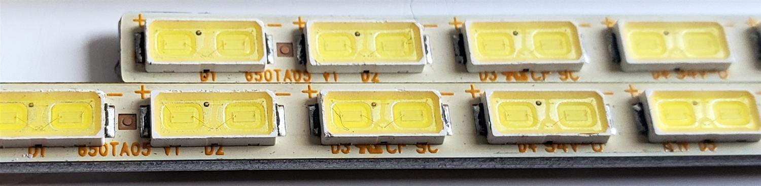 KIT DE LED'S PARA TV VIZIO ((4 PIEZAS)) / NUMERO DE PARTE 650TA05 V0 / 650TA05 V1 / PANEL T650HVJ02.1 / MODELO M651D-A2 / M651D-A2R LWJAOFDP - Imagen 5