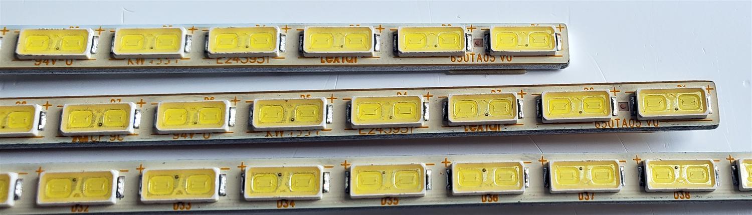 KIT DE LED'S PARA TV VIZIO ((4 PIEZAS)) / NUMERO DE PARTE 650TA05 V0 / 650TA05 V1 / PANEL T650HVJ02.1 / MODELO M651D-A2 / M651D-A2R LWJAOFDP - Imagen 3