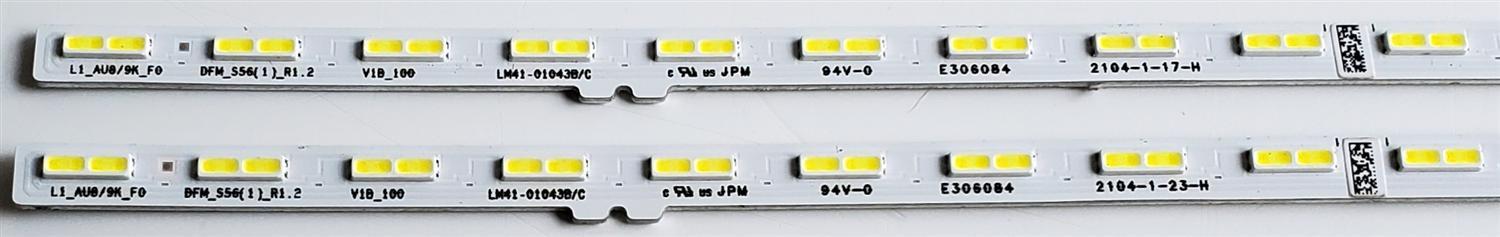 KIT DE LED'S PARA TV SAMSUNG ((2 PIEZAS)) / NUMERO DE PARTE 52596A / BN96-52596A / LM41-01043B/C / L1_AU8/9K DFM_S56(1)_R1.2 V18_100 LM41-01043B/C / LM41-01043B / LM4101043 / E306084 / PANEL CY-SA060HGSV1H / MODELOS UN60AU / UN60AU8000 / UE60AU8000 - Imagen 3
