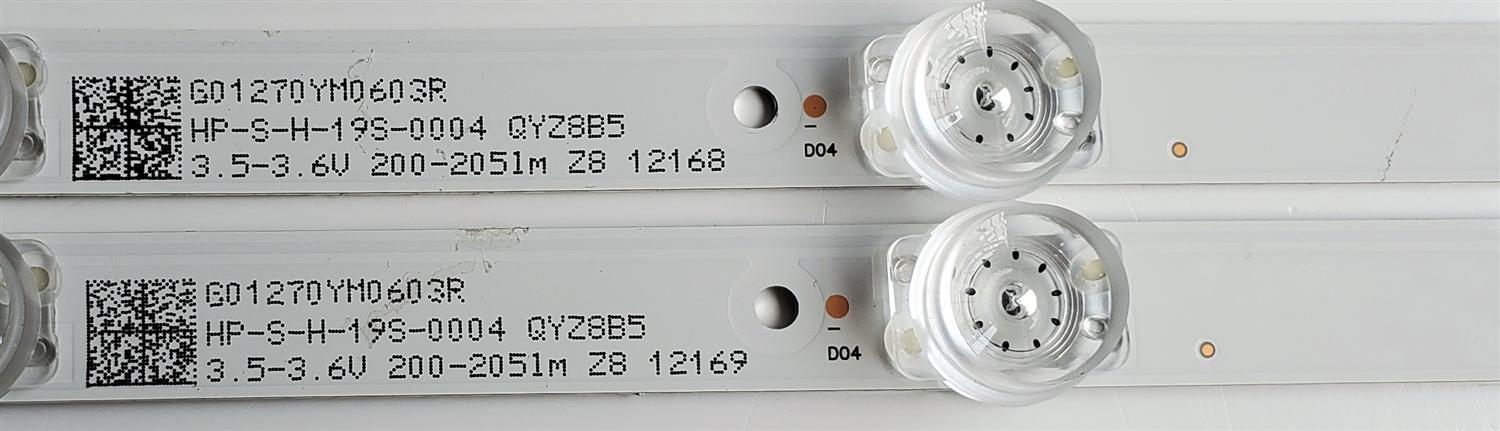 KIT DE LED'S PARA TV LG ((2 PIEZAS)) / NUMERO DE PARTE M08-AR27030-0601N-5254A / G01270YM0603R / HP-S-H-19S-0004 / LDB-12 E347474 94V-0 / ShineOn M08-AR27030-0601N-5254A / PANEL CT270WFDA C03 / DISPLAY LM270WF7 (SJ)(D4) / MODELO 27LP600B / 27LP600B-PU - Imagen 2