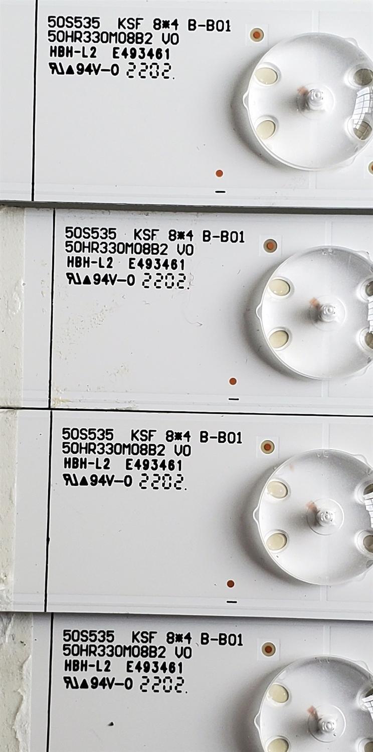 KIT DE LED'S PARA TV TCL ((10 PIEZAS)) / NUMERO DE PARTE 50HR330M08 / 50S535 / 50HR330M08A2 V0 (L) LC8A03U3C / B0101-000255 / 50HR330M08B2 V0 (M) LC8A03U3C / B0101-000256 / 50HR330M08C2 V0 (R) LC8A03U3C / B0101-000257 / MODELO 50S535 - Imagen 3