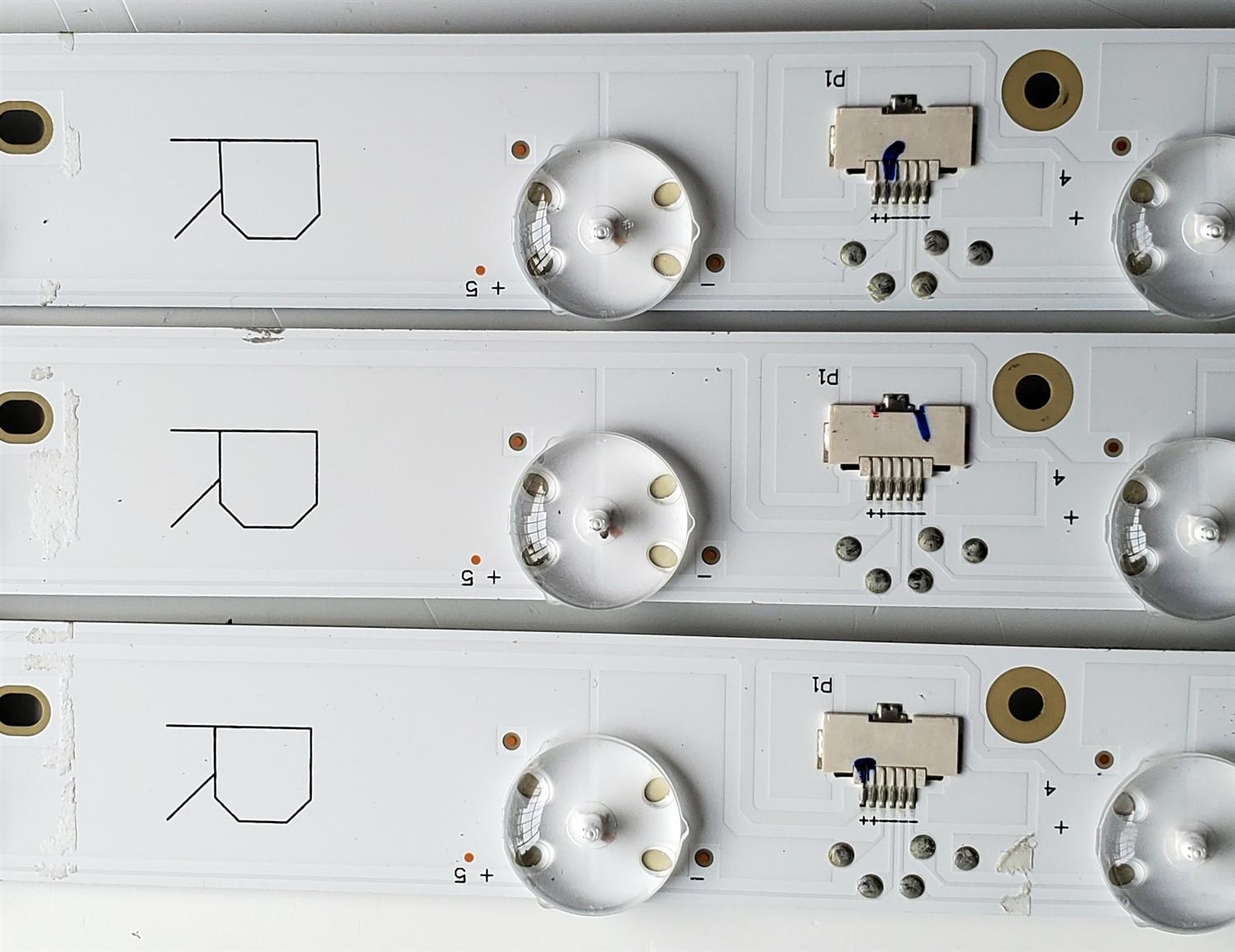 KIT DE LED'S PARA TV TCL ((10 PIEZAS)) / NUMERO DE PARTE 50HR330M08 / 50S535 / 50HR330M08A2 V0 (L) LC8A03U3C / B0101-000255 / 50HR330M08B2 V0 (M) LC8A03U3C / B0101-000256 / 50HR330M08C2 V0 (R) LC8A03U3C / B0101-000257 / MODELO 50S535 - Imagen 7