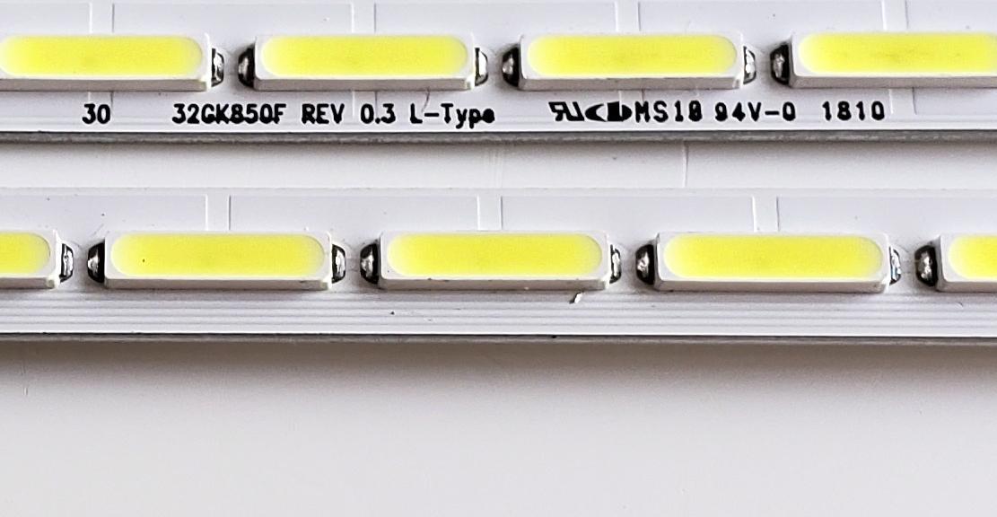 KIT DE LED'S PARA TV LG ((2 PIEZAS)) / NUMERO DE PARTE 32GK850F REV 0.3 R-T / 32GK850F REV 0.3 L-T / 32GK850F / URKL4AAVR9 / PANEL LGM315UK6 / MODELO 32GK850F / 32GK850F-B - Imagen 4