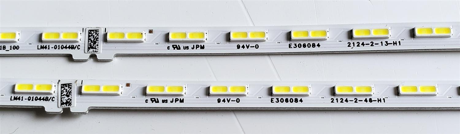 KIT DE LED'S PARA TV SAMSUMG ((2 PIEZAS)) / NUMERO DE PARTE 52586A / BN96-52586A / LM41-01044B / LM41-01044B/C / L1_AU8/9K F5_DFM_S64(1) R1.3_V1B_100 LM41-01044B/C / MODELOS UN65AU / UE65AU / HG65AU / GU65AU / MAS MODELOS EN DESCRIPCIÓN - Imagen 3