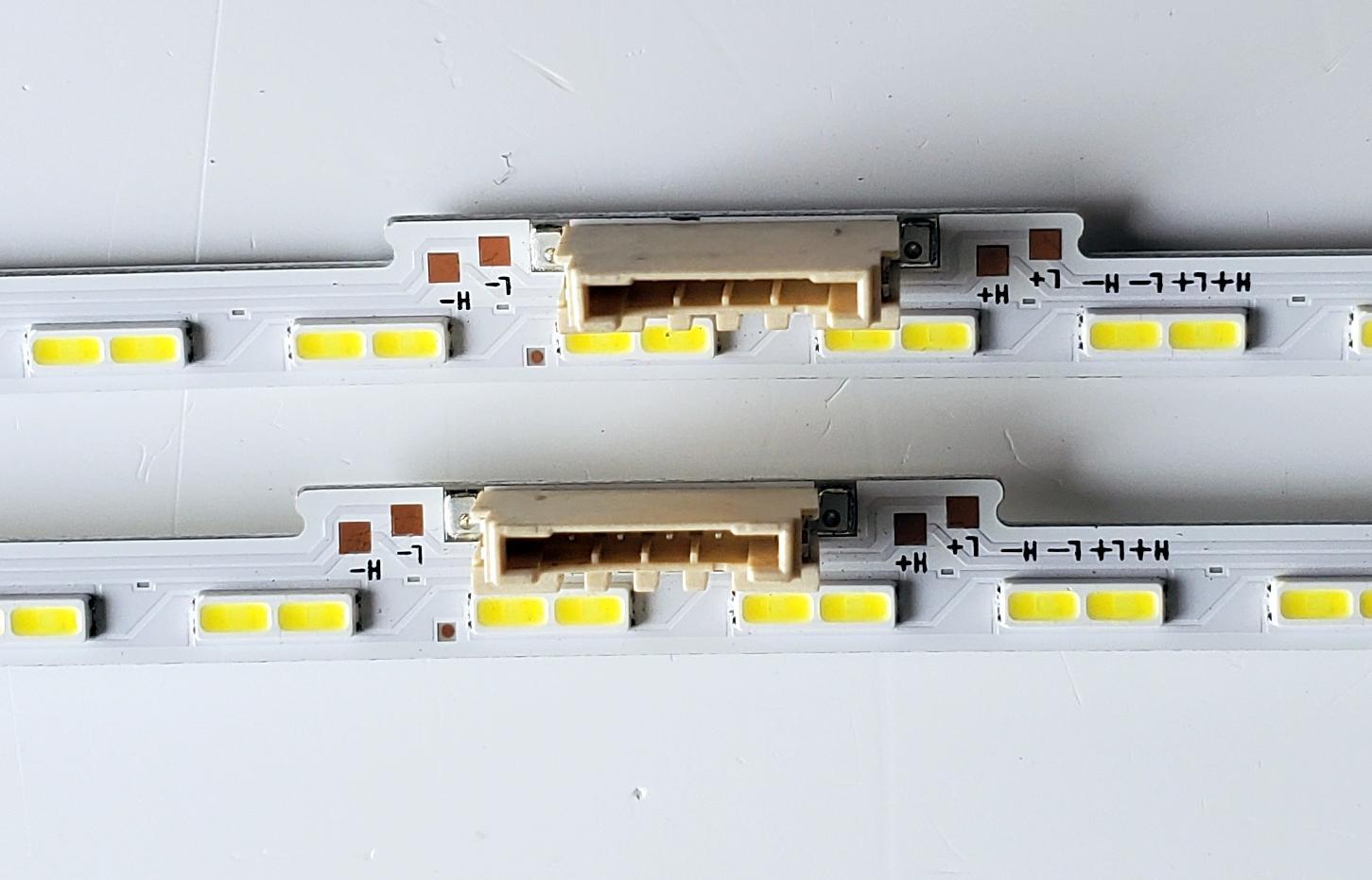 KIT DE LED'S PARA TV SAMSUMG ((2 PIEZAS)) / NUMERO DE PARTE 52586A / BN96-52586A / LM41-01044B / LM41-01044B/C / L1_AU8/9K F5_DFM_S64(1) R1.3_V1B_100 LM41-01044B/C / MODELOS UN65AU / UE65AU / HG65AU / GU65AU / MAS MODELOS EN DESCRIPCIÓN - Imagen 2