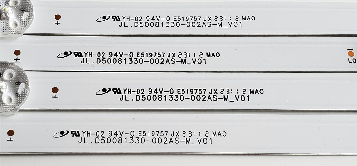 KIT DE LED'S PARA TV WESTINGHOUSE / PHILIPS ((4 PIEZAS)) / NUMERO DE PARTE JL.D50081330-002AS-M_V01 / E519757 / YH-02 94V-0 E519757 JX / 20BF530 / LB-C500-G7N-U-C-8-12-X9 / PANEL C500Y19-5C / DISPLAY HF500QUB-F20 / MODELOS 50PFL5756/F8 / WR50UX4012 - Imagen 2