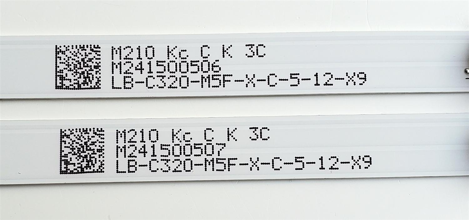 KIT DE LED'S PARA TV ONN ((2 PIEZAS)) / NUMERO DE PARTE MS-L4899 / MS-L4899 V1 / E471763 94V-0 / LB-C320-M5F-X-C-5-12-X9 / MODELO 100012589 ((32'' PULGADAS)) - Imagen 3